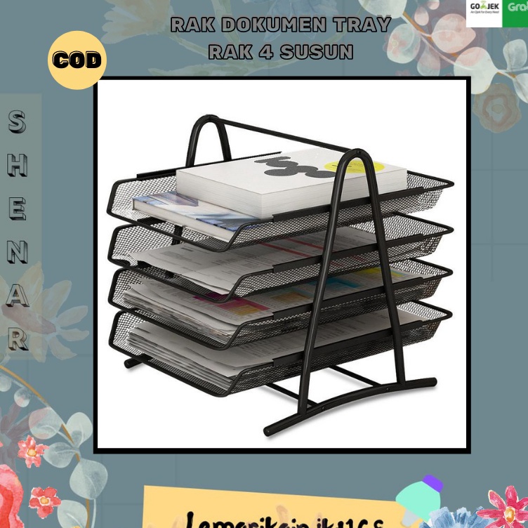 

Discount (2KG) DOCUMENT TRAY 4 SUSUN / RAK DOKUMEN 4 TINGKAT| FILE DOCUMENT TRAY| WADAH DOCUMEN 4 SUSUN |Rak Dokumen Kertas Elevated Letter Tray 4 Susun Besi|Rak File meja|rak file kertas A4 Penawaran Terbaik