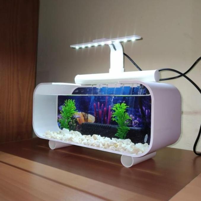 Aquarium Akrilik Fullset Pompa Filter Sirkulasi / Aquarium Unik /