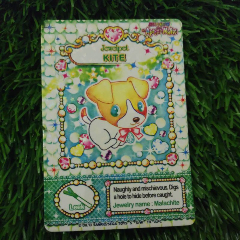 kartu hello kitty apron magic jewelpet kite food card