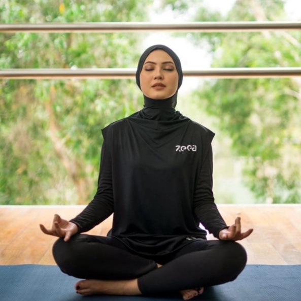 TERLARIS Zeea Outer Sport Hijab Panjang Polos Kerudung Sport Olahraga Dagli