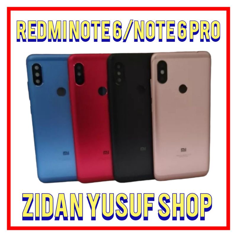 BACKDOOR BACK COVER CASING TUTUP BELAKANG XIAOMI REDMI NOTE 6 / NOTE 6 PRO ORIGINAL