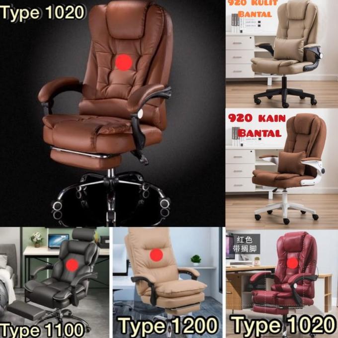 Kursi Direktur Kantor Kerja Office Chair Hidrolik Kulit Premium Murah