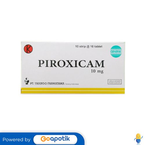 PIROXICAM YARINDO 10 MG BOX 100 TABLET