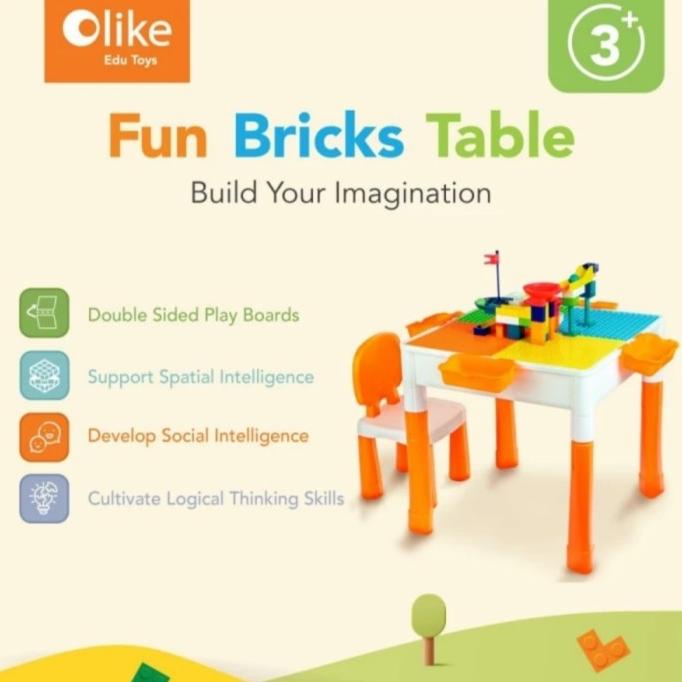 Diskon Spesial Mainan Edukatif Lego Fun Bricks Table Olike Termurah