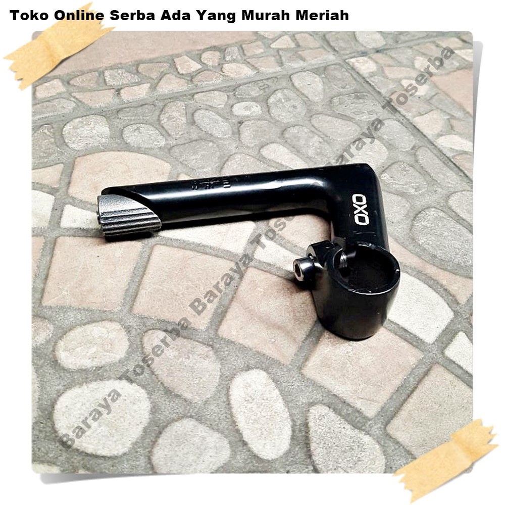 STEM SEPEDA MTB STEM BANGAU OXO 90 ALLOY HITAM Sepeda Sparepart Termurah