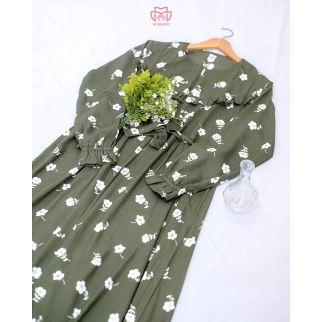 [ MM FASHION ] GAMIS LEVINA BUSUI FRIENDLY |HOMEDRESS PREMIUM| BAHAN RAYON VISCOSE |MOTIF BUNGA | BI