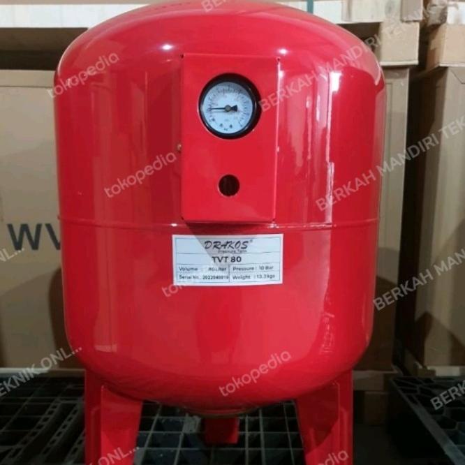 Pressure Tank80 Liter Drakos 10 Bar Pressure Tank 80Liter Drakos Tvt80