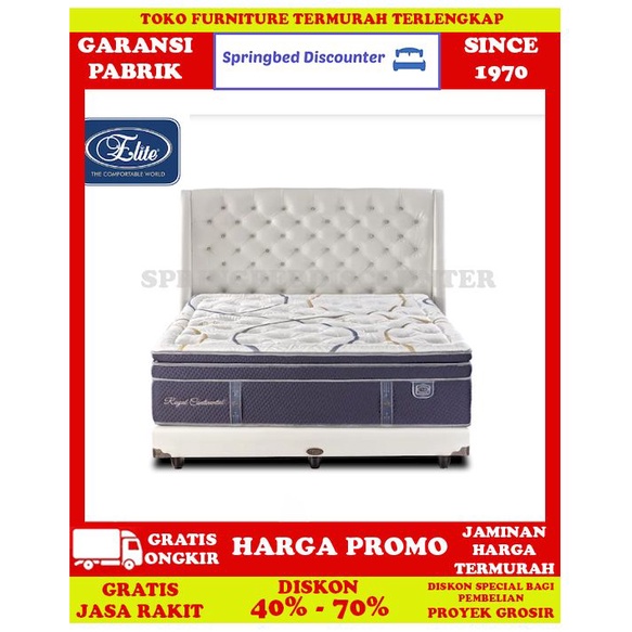 Springbed Spring Bed Ranjang Kasur Elite Royal Continental 100x200 Set
