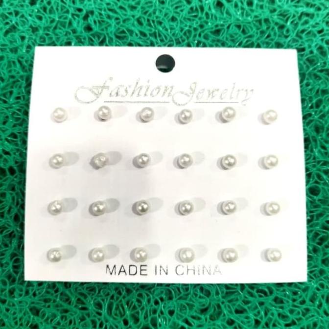 favorit] Anting Giwang,Anting Mutiara Hitam,Putih & Warna