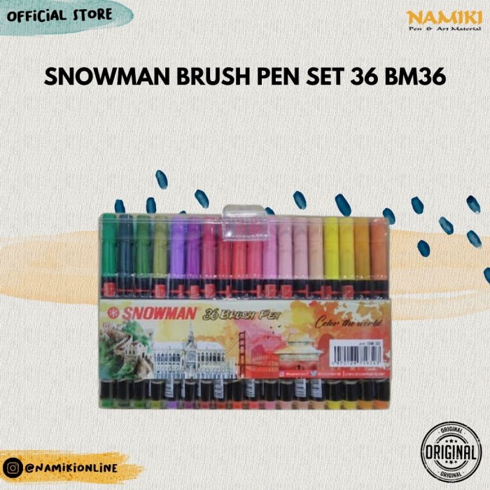 

Snowman Brush Pen set 36 BM36