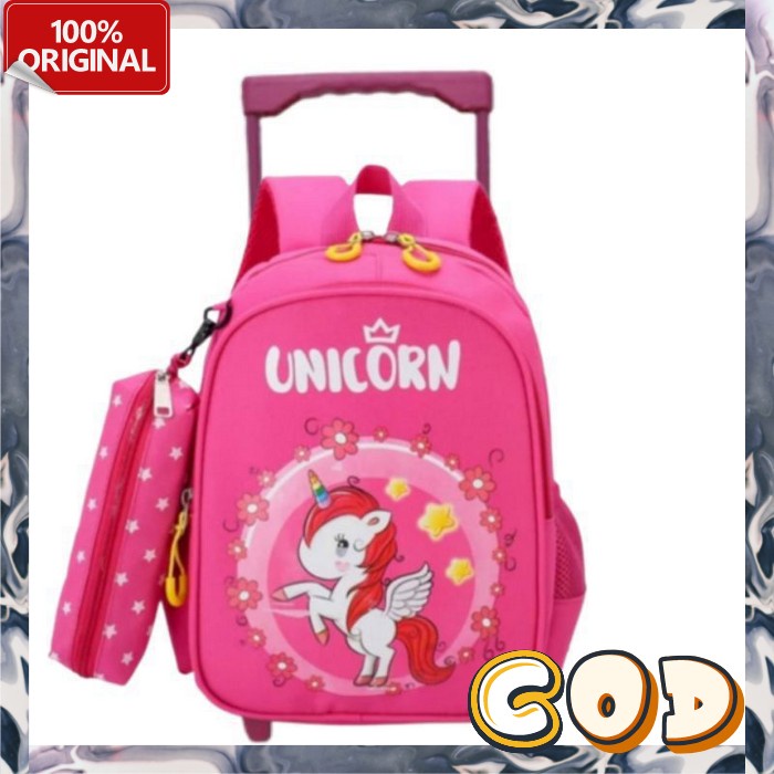 Tas Trolley Anak Perempuan Tad Ransel Murah Tss Rensel Troley Ransel Koper Sekolah Paud Sklh Anak La