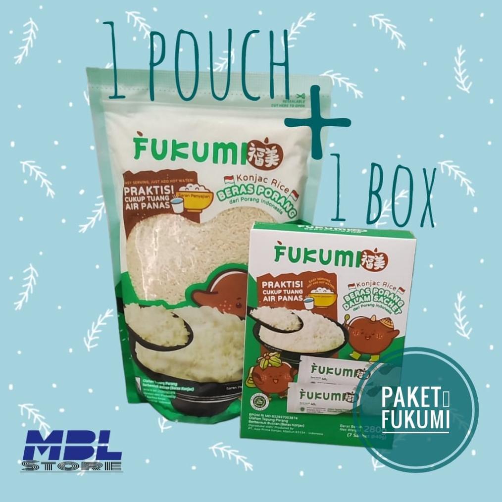 

Paket Fukumi beras porang 1 pouch 1 box isi 7 sachet Best Seller