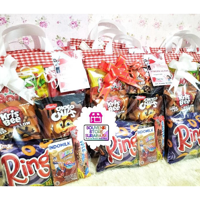 

TERBARU Snack Ulang Tahun Anak / Bingkisan Ultah Murah / Paket snack ekonomis / Snack Indomilk / Paket Ultah Indomilk