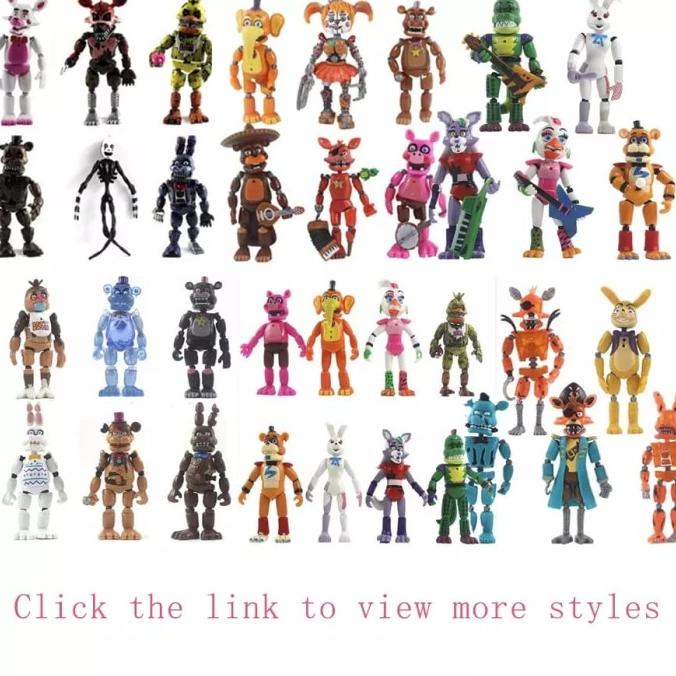 FIGURE FNAF FREDDY FOXY CHICA LED NIGHMARE MAINAN FREDDY
