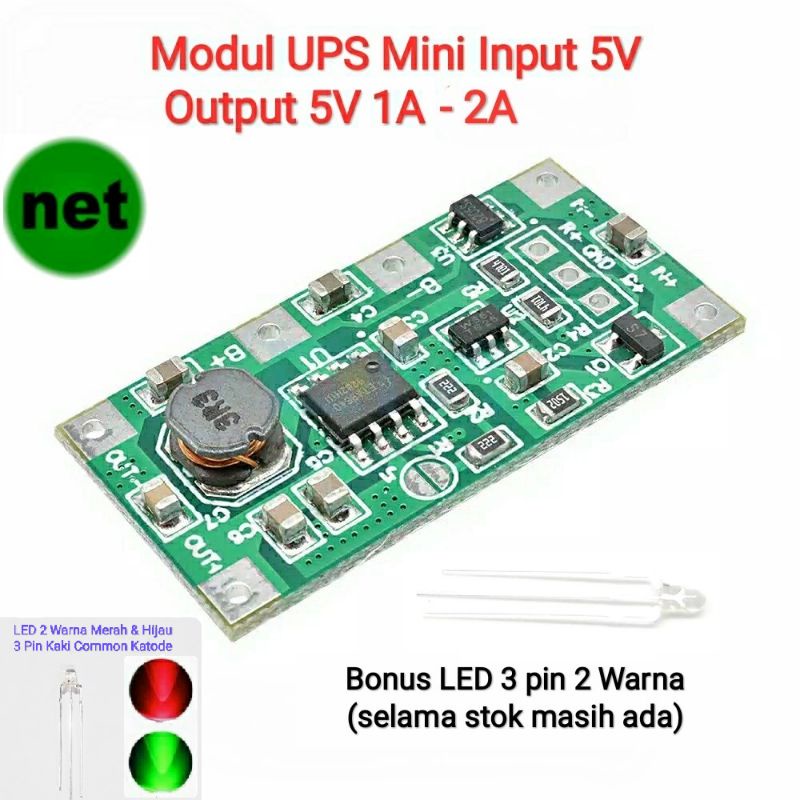 Modul Kit DIY Mini UPS DC Backup Power Supply Input 5V Output 5V 1A