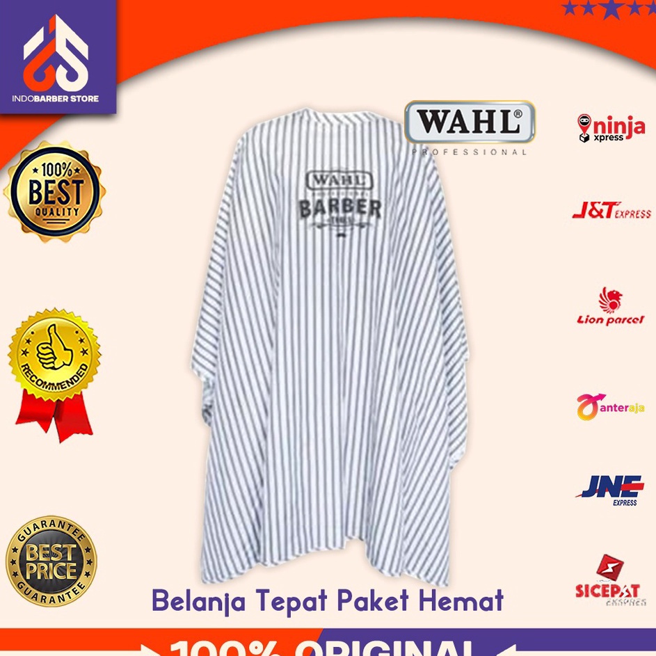 [KODE GITFO] Cape Wahl Barbershop Kain Kip Kep Alat Cukur Pangkas Rambut Barbershop Salon