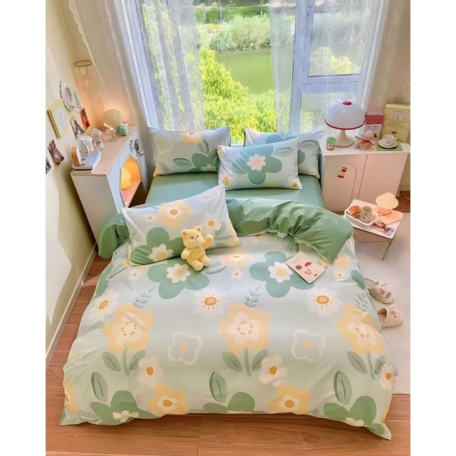 Sprei Homamade Motif Aesthetic 120x200 160x200 180x200 T.20 Sudut Karet ( Free Sarban Sargul )