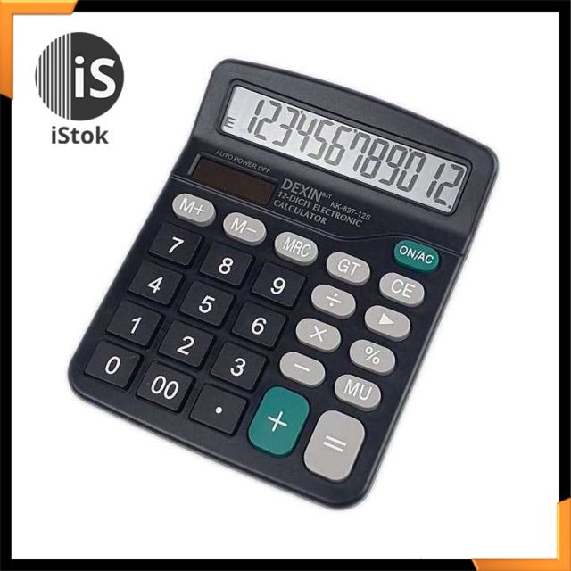 

DEXIN Kalkulator Elektronik 12 Digit - KK-837-12S - ISNEW