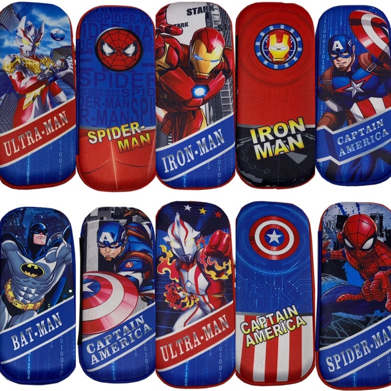 

Model Baru kotak pensil superhero import tempat pensil anak cowok hardcase 04I