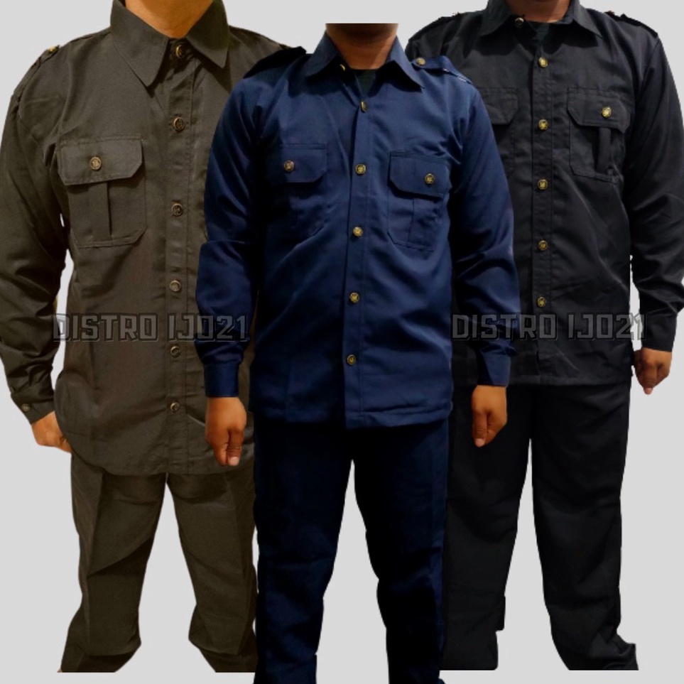 Terbaru dan terlaris SAFARI LENGAN PANJANG HITAM NEVY SERAGAM SAFARI PANJANG HITAM NEVY SERAGAM SUPI