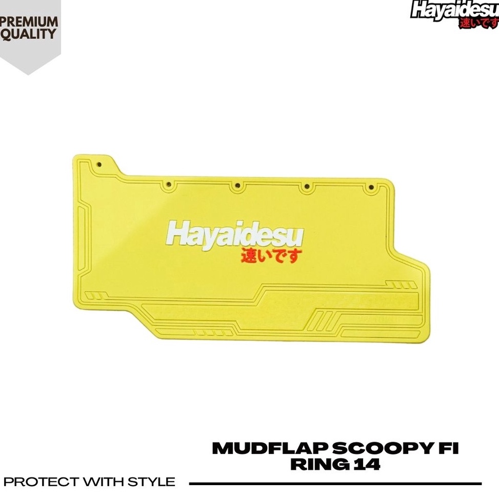 Viral| Hayaidesu Mudflap Scoopy 2014-2016 Penahan Lumpur - Premium