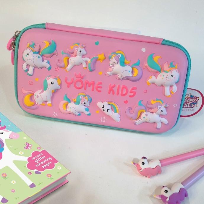 

Yome Hardcover Pencil Case Big Unicorn Yb1911 Viral!!!