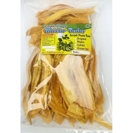 

keripik pisang original (asin) mawar bodas kualitas super 250 gram