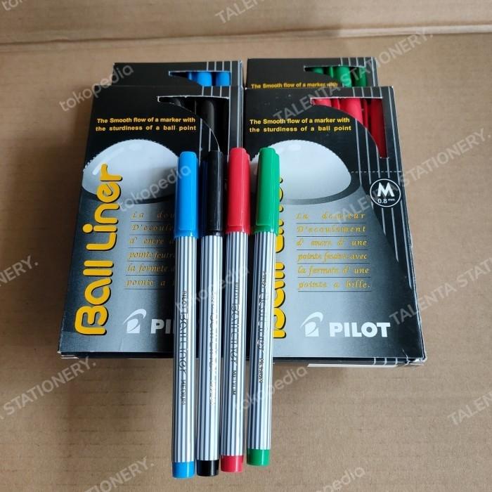 

Pulpen Pilot Balliner (M. 0.8Mm) Warana Hitam & Biru.