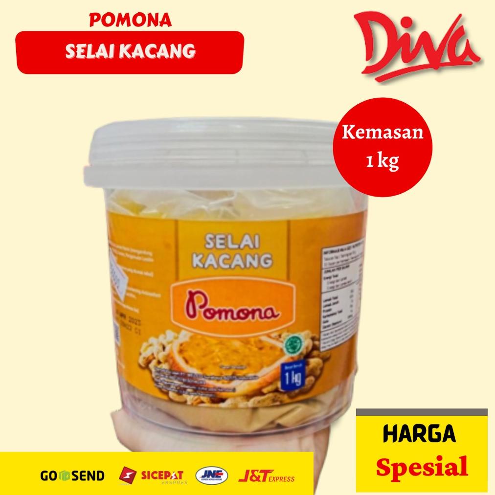 

[1kg] Pomona Selai Kacang | 1 Pail | Peanut Jam Best Seller