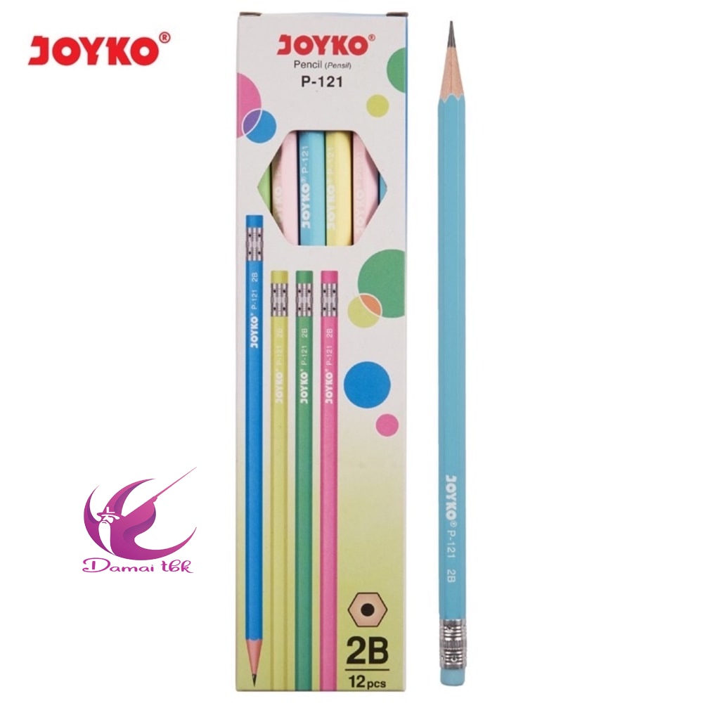 

(PERLUSIN) Pencil Pensil Joyko P-121 2B 1 Box 12 Pcs