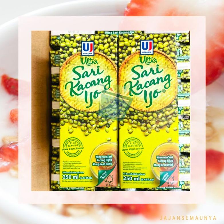 

Ultra Sari kacang hijau 250 ml x 24 pcs (1 karton) Best Seller