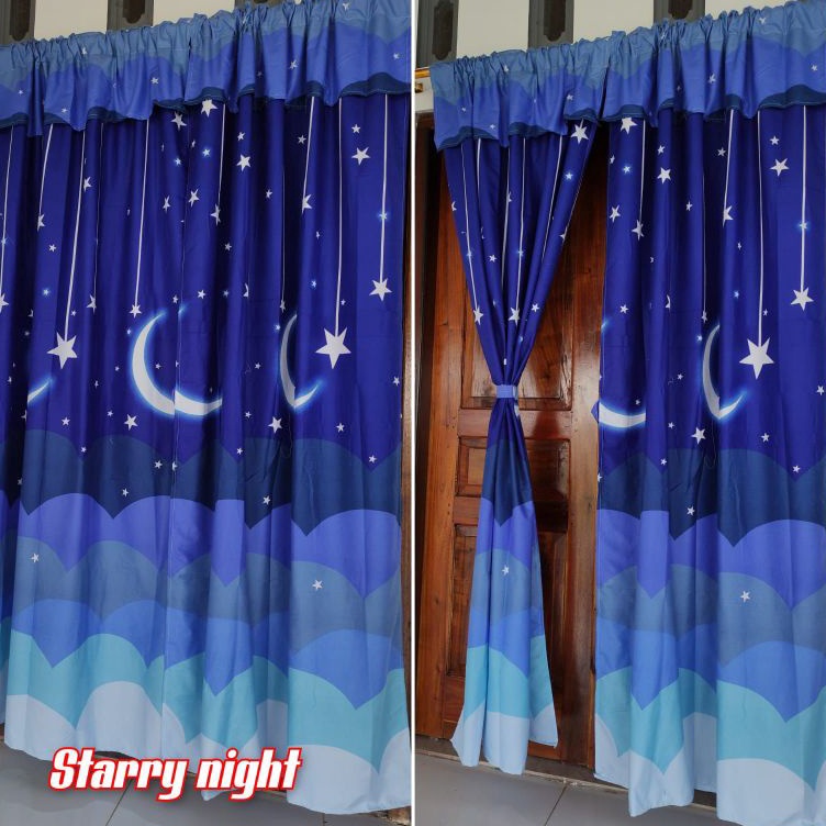 [KODE 6JG0K] Gorden Serut Motif murah  Gorden pony pintu gorden serut motif korden murah gorden home