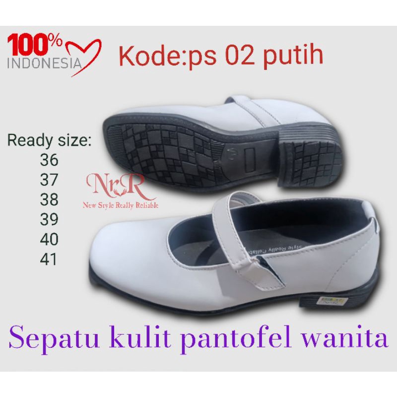 SEPATU PANTOFEL HITAM WANITA/SEPATU KERJA SEKOLAH PASKIBRA CEWEK HAK 3CM UKURAN 36 37 38 39 40 41