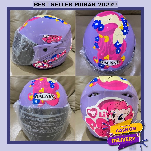 Helm Anak Perempuan Helwm Paud Sd Umur 2 3 4 5 6 7 Tahun Helmm Sni Bisa Cod Heleme Murah Karakter Us