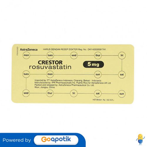 CRESTOR 5 MG STRIP 15 TABLET