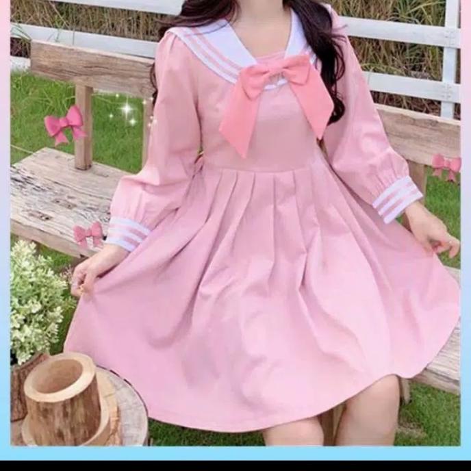 SEIFUKU LOLITA DRESS SAILOR/KOSTUME SERAGAM SEKOLAH JEPANG SAILOOR