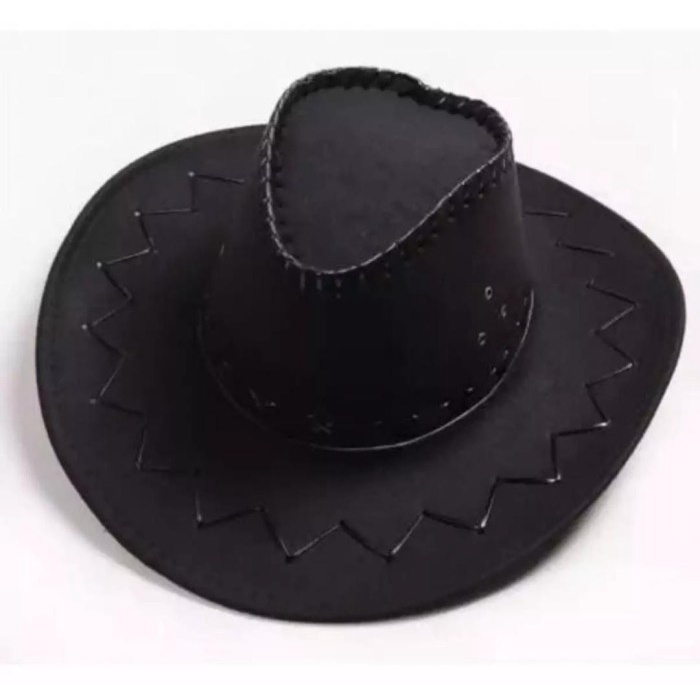 TOPI DISTRO Koboi Zerro Pria/Wanita Termurah Cowboy Dewasa - Hitam, All Size M6X3 awet casual terbai