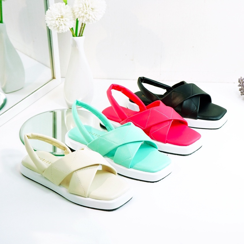 Sandal Wanita Wedges Silang Ban dua AB 80