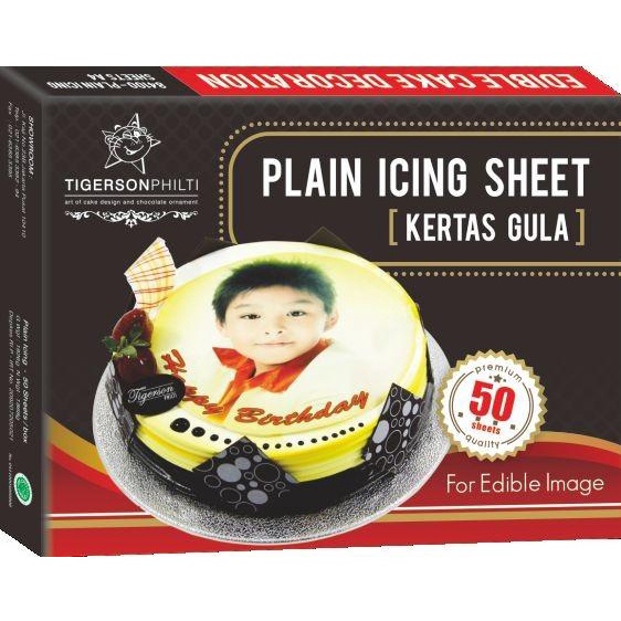 

Best Seller Plain Icing By Tigerson Philti | Edible Printing | Kertas Edible