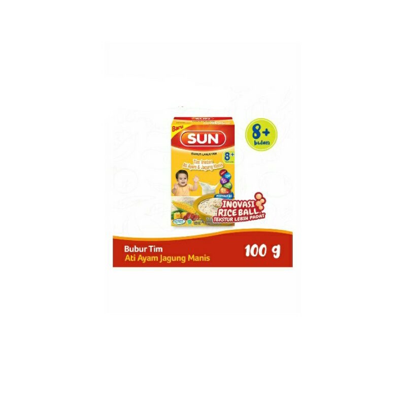 Sun Bubur Tim Instan 8+ Ati Ayam &amp; JagungManis 100G