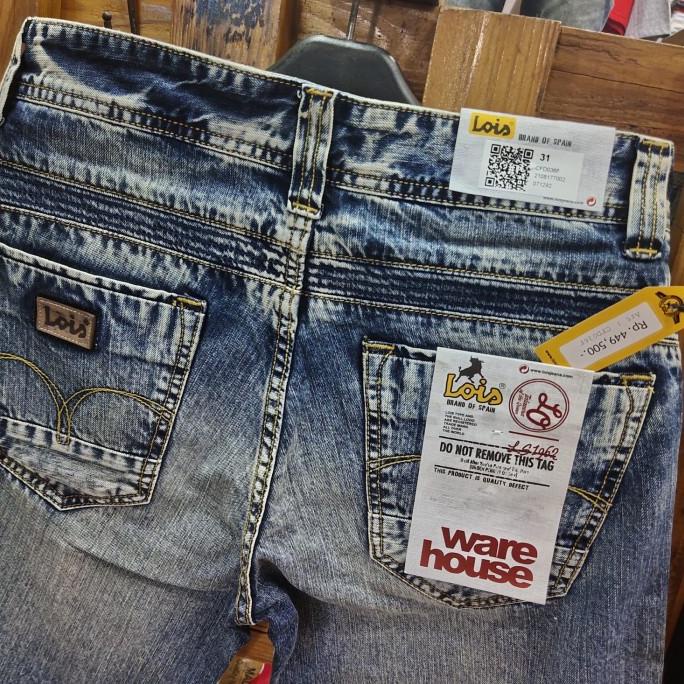 CELANA PENDEK JEANS LOIS ORIGINAL UNTUK PRIA | CELANA LOIS BIG SIZE