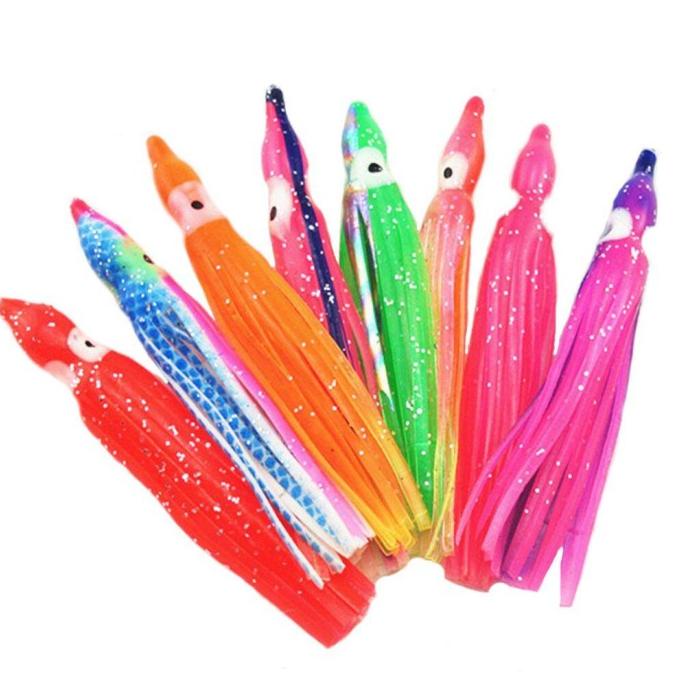 NEW  10 buah umpan cumi gurita umpan memancing malam Jig bercahaya