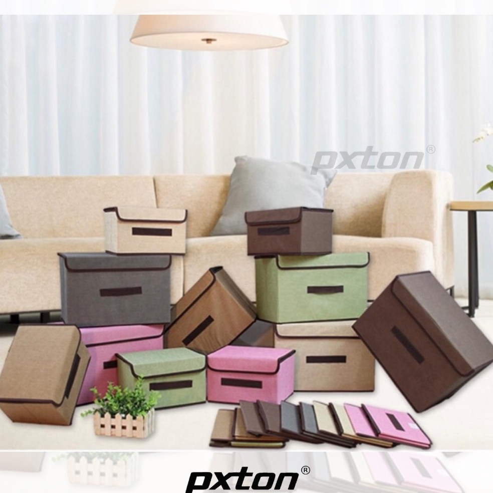 Promo Sale PXTON - Storage Box 2in1 / Tempat Penyimpanan / STORAGE BOX / tempat pakaian / box / box 