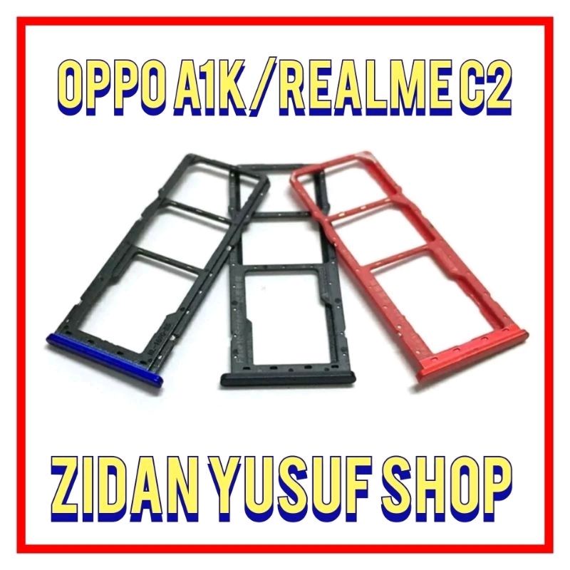 SIMTRAY SIMLOCK SLOT KARTU TEMPAT SIM REALME C2 / A1K ORIGINAL