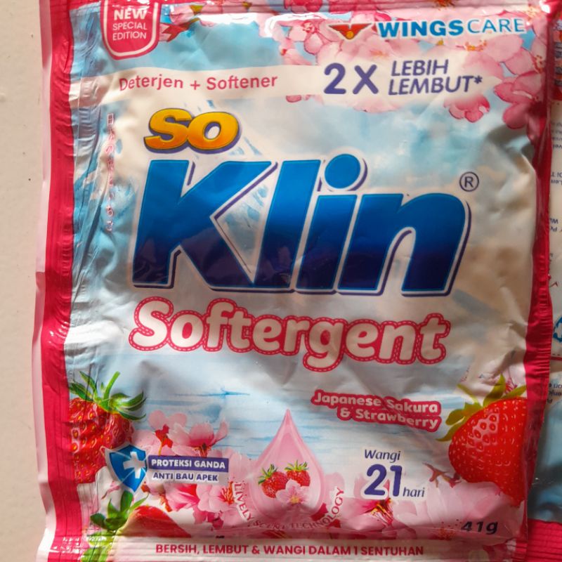 So Klin Softergent Detergen Bubuk Sachet