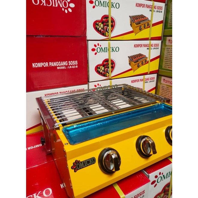Kompor Panggang Sosis Omicko 3 Tungku / Kompor Panggang / Kompor Bakar
