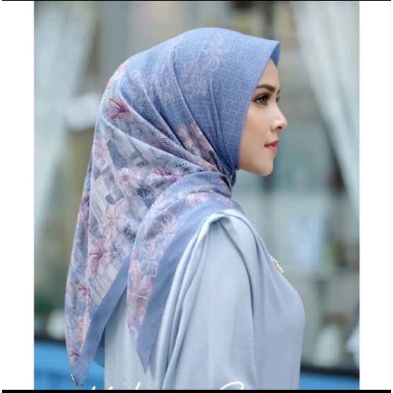 Malaya series Buttonscarves preloved sky (biru)