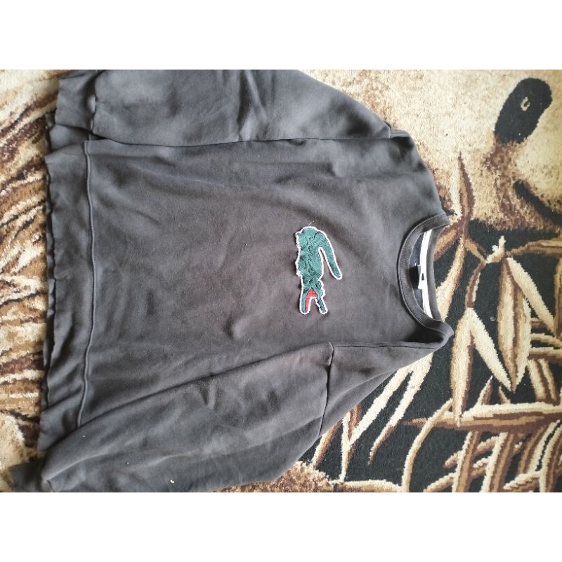 Crewneck Lacoste Logo Bordir