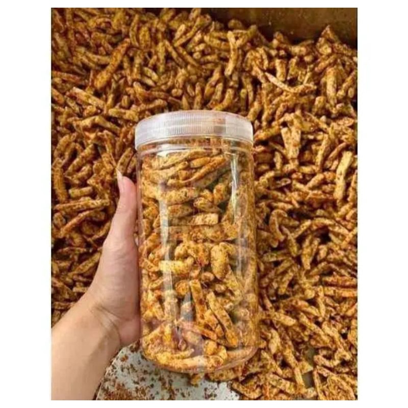 

Basreng Toples | Basreng kemasan toples | Basreng pedas daun jeruk| Basreng kekinian