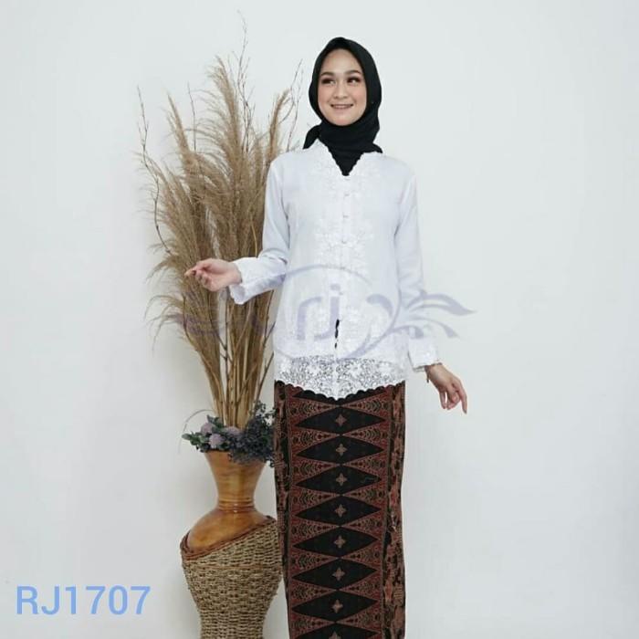 Terlaris Kebaya Encim Putih Polos